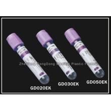 Tubo de recogida de sangre de vacío (tubo de vacío) Tapón de color púrpura (EDTA K2 / K3)